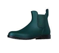 Asgard Women's Ankle Rain Boots Waterproof Chelsea Boots, Green, 6 UK