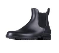 Asgard Women's Ankle Rain Boots Waterproof Chelsea Boots Short Rain shoes, Black, 5