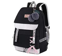 Asge Girls Backpack School Bags for Girls Nylon Waterproof College Rucksack Fashion Casual Daypack Women Bookbag Boys Schoolbag Teenagers Durable Unisex Student Backpacks