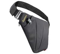 Asgens CCW Crossbody Sling Bag Multi-Purpose Anti-Thief Conceal Carry Bag for Men and Women Range, Travel, Outdoor, Black/for Right Hand, L