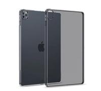 Asgens Compatible with iPad Pro 12.9'' 2022 Case, Black Clear Silicone Case Flexible Soft TPU Protective Cover For 2022 iPad Pro 12.9 inch Model A2437 / A2764 / A2766