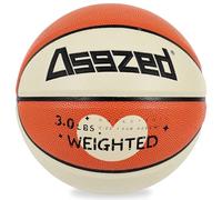 Asgzed 3lbs 29.5" Weighted Basketball Composite Indoor Outdoor Heavy Trainer Basketball for Improving Ball Handling Dribbling Passing and Rebounding Skill (deflated, Size 7)