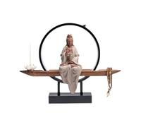 Ash catcher Backflow Incense Burner Creative Decorative Ceramic Guanyin Bodhisattva Home Living Room Holder Decorative