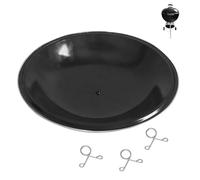 Ash Catcher Pan for Weber Grill 13-1/2" Diameter Replacement Ash Pan Compatible with Weber Kettle Grills (80673, 7407) Durable Charcoal Grill Ash Catcher for Original Kettle