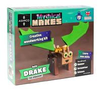 Ash & Co Mythical Makes Woodwork Kit for Kids | Build Your own Dragon Model | Fun Wood Craft kit for Age 6+