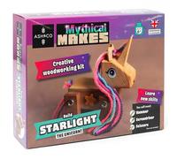 Ash & Co Mythical Makes Woodwork Kit for Kids | Build Your Own Unicorn Model | Fun Wood Craft Kit for Age 6+ (Starlight The Unicorn)