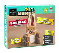Ash & Co Pet Makes | Build a Wooden Bunny Model | Fun Wood Craft Kit for Boys and Girls Age 6+ (Bubbles The Bunny)