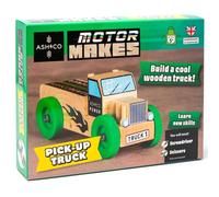 Ash & Co Woodwork Kit for Kids - Build Your Own Wooden Pick-Up Truck | STEM Craft Kit | Educational Building Activity | DIY Kit Age 5+ | Made in UK
