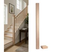 Ash Complete Square Newel Post 90mm X 90mm X 1500mm Inc Cap Uk Manufactured Traditional Products Ltd
