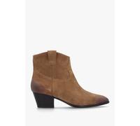 ASH Fame II Land Suede Western Ankle Boots Size: 39, Colour: Taupe Sue