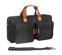 Ash-Free Turntables Protective Case Scratch-Anti with Sholder Strap Large Capacity Portable DJ Disc Player Carrying Case for Pioneer DJ DDJ-FLX4 DDJ-REV1, Black, Casual