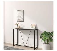 Urbn-Living Urbnliving 100Cm Width Ash Grey Wooden Console Table Living Room Slim Display Shelf Hallway Entryway Furniture