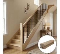 Ash Handrail Duchess 2.4M - 13mm Groove For Square Metal Spindles Uk Manufactured Traditional Products Ltd