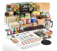 ASH & HARRY Candle Making Kit for Adults and Kids Beginners DIY Candle Making Supplies with Natural Soy Wax, 10 Essential Oils & 10 Soy Wax Dyes