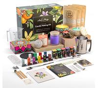 ASH & HARRY (USA Based Company Premium Soy Candle Making Kit - Full Set - Big Glass Jars & Tins Soy Wax for Candle Making - DIY Starter Candles Making Kits for Adults - Scented Candle Maker Supplies