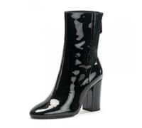 Ash Jasmin Heeled Boots Black Patent Leather - Black - UK3 EU36 US5