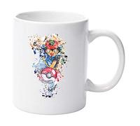Ash katchum Dash Painting Water Colour 11oz Ceramic Mug Gift Xmas Birthday Christmas Fathers Day Mothers Day
