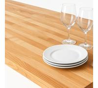 Ash Kitchen Worktop 2m x 720mm x 38mm- Crafted frotm A-Grade White Ash with Robust 40mm Staves, Pale Creamy hue and Straight Grain. Durable, Versatile, and Ideal for Any Kitchen Design Scheme.