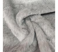 Ash Light Grey - Luxury Faux Fur Fabric - AC 435 (Fat Eighth 50cm x 37.5cm)