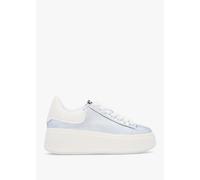 ASH Moby Bis Silver White Flatform Trainers Size: 38, Colour: Silver L