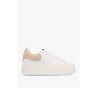 ASH Mody Rubber White Beige Leather Chunky Trainers Size: 40, Colour: