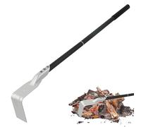 Ash Rake Hoe Charcoal Grill Tool with Long Handle, Durable Heat Resistant Metal Construction, Convenient Clean Easy Clean Design, Cooking Accessory