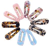 Ash & Roh® - Fashion Acrylic Hair Clips Non-Slip Large Barrettes Geometric Acrylic Resin Alligator Hair Clip Hair Pins Barrettes for Women Ladies Hair Accessories (10 PCS COMBO)