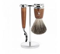 Ash Safety Razor Kit Mühle Rytmo Mach3 Pur (x3) Marron TU