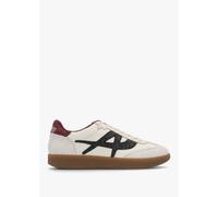ASH Sunset Beige Leather Glitter Trainers Size: 41, Colour: White Leat