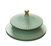 Ash Tray Mutton Fat Jade Temple Of Heaven With Lid For Home Fashionable Anti-fly Ash Living Room Household Ashtray Ashtray For Outside Patio(4)