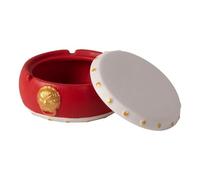 Ash Tray Red Chinese Style Trendy Ashtray With Lid For Home Office Coffee Table Small Ornaments Ashtray For Outside Patio