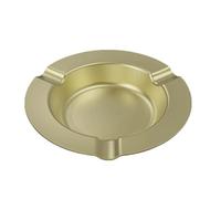 Ash Tray Stainless Steel Retro Ashtray Portable Smoking Rack Suitable For Indoor And Outdoor Cigarette Ashtray(Gold)