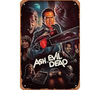 Ash vs Evil Dead Movie Series Vintage Retro Tin Sign,Movie Poster Art Classic Movie Posters Man Cave Wall Art Decor Gift Women Men 8x12inch Metal Tin Sign.