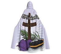 Ash Wednesday Halloween Witch Cloak Unisex Hooded Cloak For Festive Party Costume
