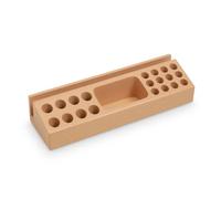 Ash Wood Pencil Holder Beige one size