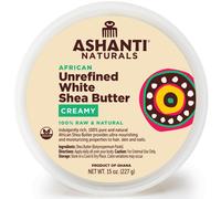 Ashanti Naturals White Whipped Raw Shea Butter | Unrefined African Shea Butter | Creamy Moisturizer for Easy Application - 15 oz