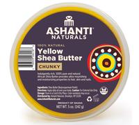 Ashanti Naturals Yellow Chunky Raw Shea Butter | Unrefined African Shea Butter from Ghana | 100% Natural Moisturizer No Additives - 5 oz