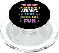 ASHANTI Personalized Women's Gift Custom ASHANTI PopSockets PopGrip for MagSafe