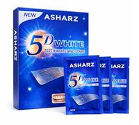 ASHARZ Teeth Whitening Strips, 14 Day Treatment 28 Strips - Non-Peroxide Teeth Whitening Kit for Sensitive Teeth, Enamel Safe Whitening Strips, Removes Coffee, Wine & Smoking Stains, Pain-Free