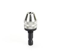 ASHATA 0.3-3.6mm Keyless Drill Chuck Conversion Tool 1/4 inch Hex Shank Adapter Impact Drill Chuck Converter