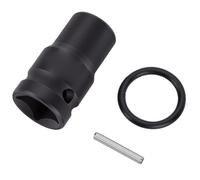 ASHATA 1/2in CrMo Steel Square Tap Impact Socket for Wrenches | Heavy Duty Industrial Grade, Anti Slip Locking Design, Clear Laser Etched Size Mark, Rounded Corner Protection, Auto Repair