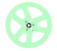 ASHATA 1/4 7 Inch Empty Tape Reel, Universal Open Reel Sound Tape Empty with 6 Windproof Holes, for Studer Recorders (Green)