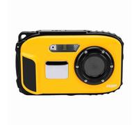 ASHATA 1080P 48MP Underwater Camera, Water proof 2.4in LCD Digital Camera (Yellow)