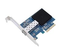 ASHATA 10Gb PCIE NIC Network Card, Ethernet Card with Single SFP Port, PCI Express Fiber Optic Network for 11 for Linux Kernel
