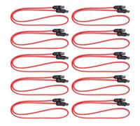 ASHATA 10pcs SATA Extension Cable, 50cm 7-pin internal SATA Male to SATA Female Extension cable, SSD Data Extension Cable for External Hard Disk Data Transmission(50cm)