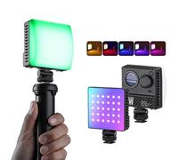 ASHATA 10W Portable RGB Video Light, 2600mAh Rechargeable LED Video Lights 1800K - 9000K Dimmable CRI95 + Studio Lighting for Photography, Selfies, Vlogs, Etc