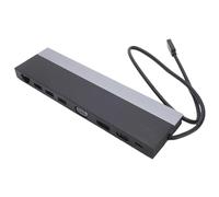 ASHATA 12 in 1 Triple Display Docking Station, Laptop Hub Multiport Adapter with HD Multimedia Interface Display Port VGA Gigabit Ethernet 100W PD 4K 30Hz for OS X