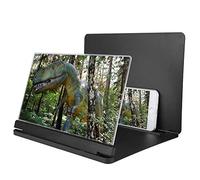 ASHATA 12 Inch Phone Screen Magnifier, Portable Cellphone Projector Enlarger Zooms 4-6 Times Phone Stand Phone Screen Amplifier, for Indoor, Camping, Travel