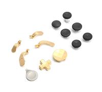 ASHATA 13 in 1 Replacement Thumbsticks for Xbox One Elite Series 2, Gamepad Swap Joysticks Paddles Accessory Replacement for Xbox One Elite Series 2 Controller(gold)