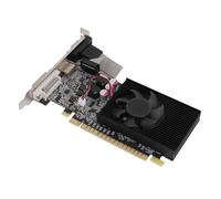 ASHATA 1GB DDR3 64BIT Gaming Graphics Card for Desktop PC, Fans PCIe 2.0 16X Graphics Card with HD Multimedia Interface DVI VGA Interface, Half High Blade Card